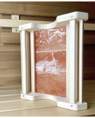 Abat-jour en sel de l'Himalaya Ambre 340 x 440 x 180 mm ECLAIRAGE SAUNA ET HAMMAM