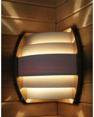 Coffret d'éclairage « Sydney Angle », bois thermique ECLAIRAGE SAUNA ET HAMMAM Coffret d'éclairage « Sydney Angle », bois thermique ECLAIRAGE SAUNA ET HAMMAM