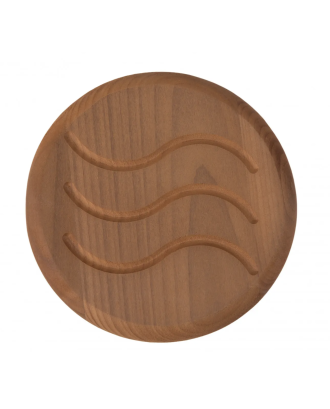 Volet de ventilation d125 en bois thermolaqué, base en acier inoxydable BÂTIMENT DE SAUNA