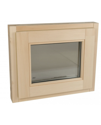 La fenêtre du sauna Tesli est anglaise 600х500mm BÂTIMENT DE SAUNA