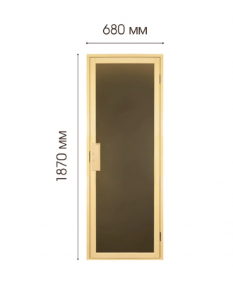 Porte de sauna DS - Tesli DUO L 1900x700 PORTES DE SAUNA