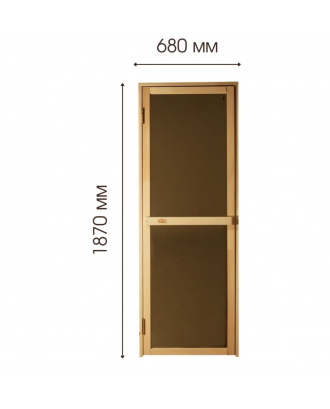 Porte pour bains et saunas Bravo 1900 x 700 PORTES DE SAUNA