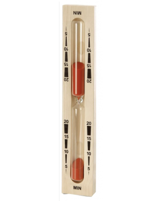 Sablier pour sauna - 15 min, rouge ACCESSOIRES DE SAUNA