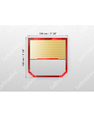 CABINE INFRAROUGE INFRADOC CLASSIC ID-100 HEX CABINES DE SAUNA INFRAROUGE