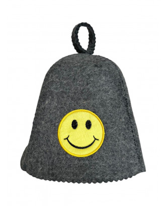Bonnet de sauna - Smile, gris Chapeau de Sauna - Smile, Gris ACCESSOIRES DE SAUNA