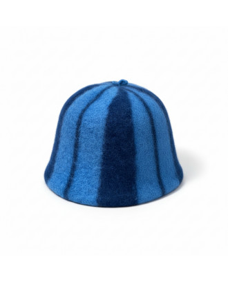 Chapeau de Sauna- bleu rayé, 100% laine ACCESSOIRES DE SAUNA
