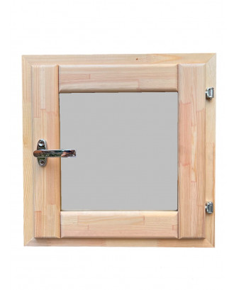 Fenêtre de sauna 625 x 625 paquet de verre, pin