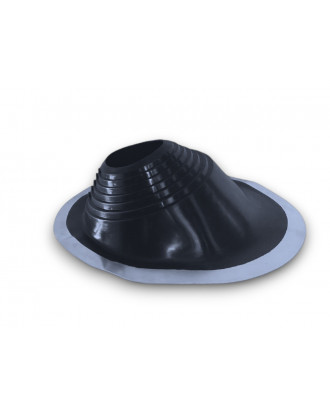 Master flash Nr.8 silicone 178-330 mm Noir droit POÊLES DE SAUNA À BOIS