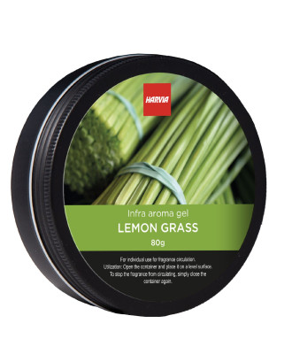 Gel parfumé pour sauna infrarouge Harvia, citronnelle, boîte de 80 g AROMES DE SAUNA ET SOINS DU CORPS