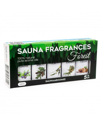 Sauflex collection d'huiles essentielles de sauna 5x15ml, Forest AROMES DE SAUNA ET SOINS DU CORPS