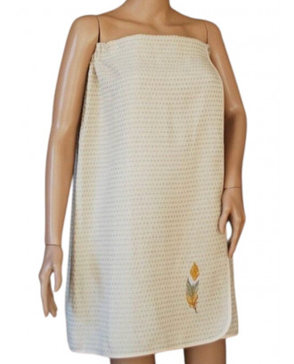 Tablier de sauna brodé « Plume », XXXL ACCESSOIRES DE SAUNAS