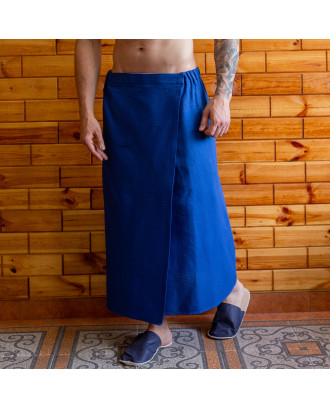 Sauna Homme/Femme/ Serviette Gaufrée Unisexe (Kilt) 75X150cm Bleu ACCESSOIRES DE SAUNA