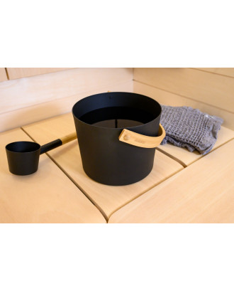 Accessoires pour sauna - Seau et louche Harvia, noirs ACCESSOIRES DE SAUNAS