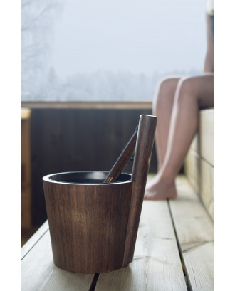Seau de Sauna RENTO Bamboo Duo Foncé ACCESSOIRES DE SAUNAS Seau de Sauna RENTO Bamboo Duo Foncé ACCESSOIRES DE SAUNAS