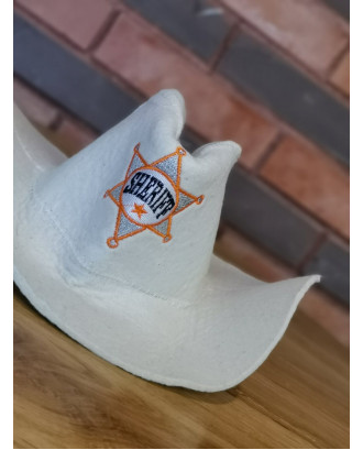 Chapeau de Sauna - SHERIFF, 100% laine, blanc ACCESSOIRES DE SAUNA