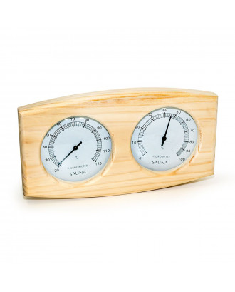 Thermomètre Sauna - Hygromètre Sauflex Cadran Plastique Horizontal ACCESSOIRES DE SAUNA
