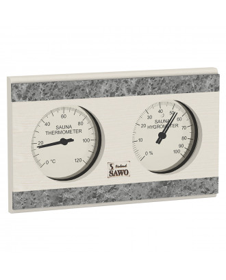 Thermomètre de sauna SAWO - Hygromètre 282-THR Aspen ACCESSOIRES DE SAUNA