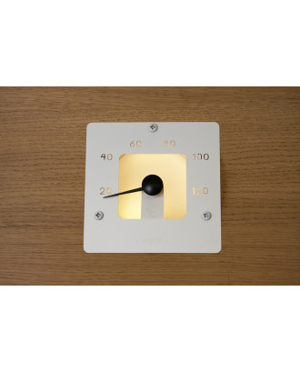 Thermomètre de sauna léger CARIITTI SQ, blanc