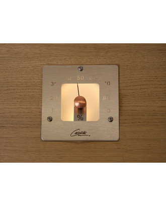 Thermomètre de sauna léger CARIITTI SQ, acier inoxydable