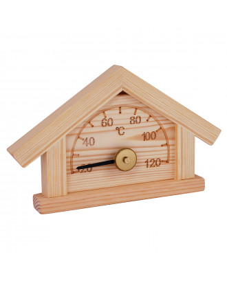 Thermomètre SAWO 125-TP, maison en panneaux de pin