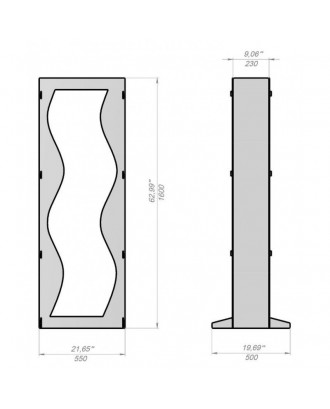 Porte-bûches - V6 WAVE ACCESSOIRES DE SAUNAS