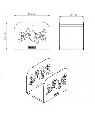 Porte-bûches - CHÊNE ACCESSOIRES DE SAUNAS