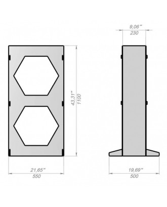 Porte-bûches - V6, petit ACCESSOIRES DE SAUNAS