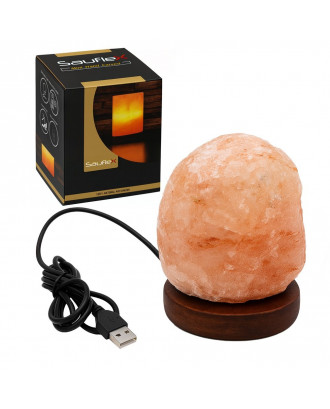 Lampe de sel de l'Himalaya SAUFLEX, forme naturelle, 1-2 kg, USB Lampe de sel de l'Himalaya SAUFLEX, forme naturelle, 1-2 kg, USB ACCESSOIRES DE SAUNAS