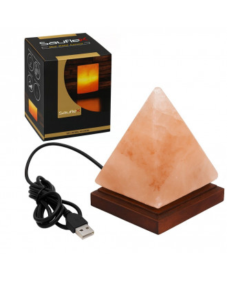 Lampe de sel de l'Himalaya SAUFLEX, pyramide, 1-2 kg, USB ACCESSOIRES DE SAUNAS
