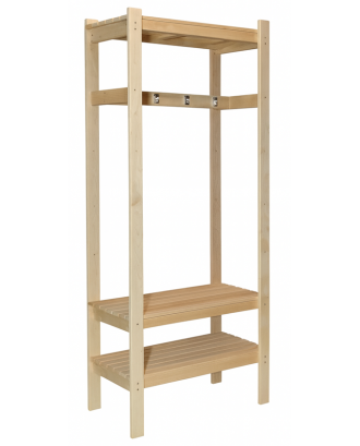Porte-manteau S pour l'antichambre du sauna, en aulne ACCESSOIRES DE SAUNAS