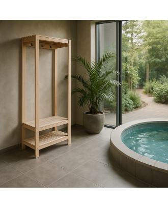 Porte-manteau XL pour antichambre de sauna, en aulne ACCESSOIRES DE SAUNAS Porte-manteau XL pour antichambre de sauna, en aulne ACCESSOIRES DE SAUNAS