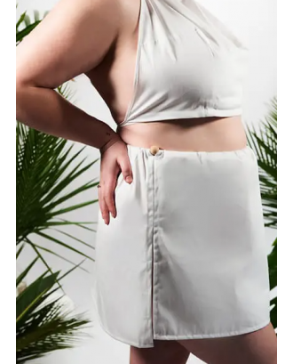 TENUE SAUNA JUPE BEMBEA XXL, blanc