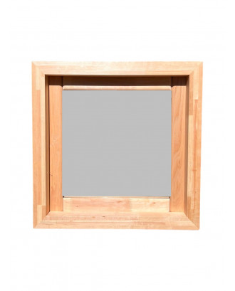 Fenêtre de sauna 425 x 425 paquet de verre, aulne BÂTIMENT DE SAUNA