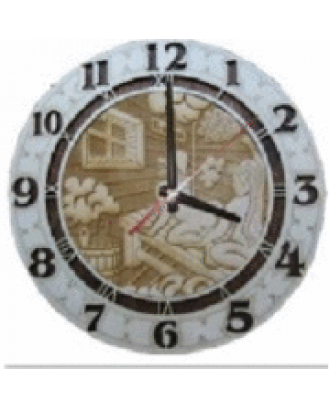 Horloge en bois de sauna CRG 2