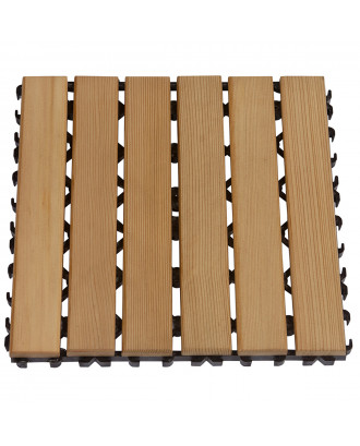 Bloc de tapis de sol en bois Sawo, cèdre