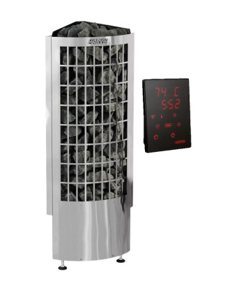 Poêle de sauna électrique Harvia Cilindro Corner XE, 9,0 kW, avec unité de contrôle Xenio RÉCHAUFFEURS ÉLECTRIQUES DE SAUNA