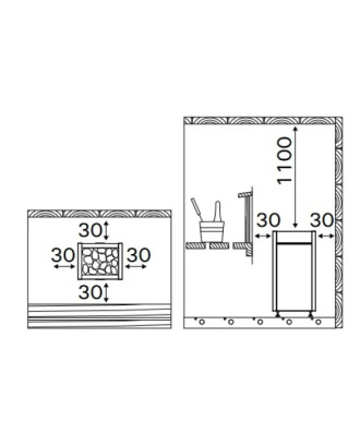 Poêle de sauna électrique Harvia Virta Combi HL90SA, 9,0 kW, noir, sans unité de contrôle RÉCHAUFFEURS ÉLECTRIQUES DE SAUNA