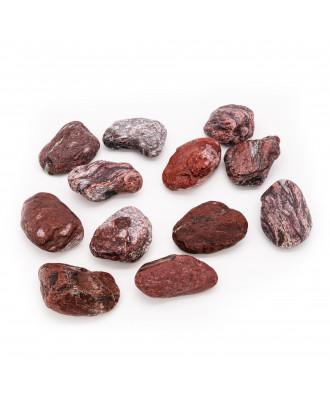 Pierres de sauna SAUFLEX - Jaspe rouge, 5-10 cm, 15 kg, arrondies PIERRES DE SAUNA