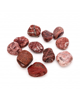 Pierres de sauna SAUFLEX - Jaspe rouge, 10-15 cm, 15 kg, arrondies PIERRES DE SAUNA