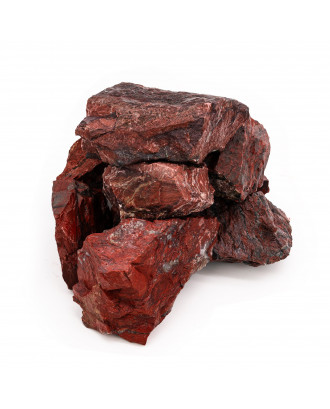 Pierres de sauna SAUFLEX - Jaspe rouge concassé, 15 kg, 5-10 cm PIERRES DE SAUNA