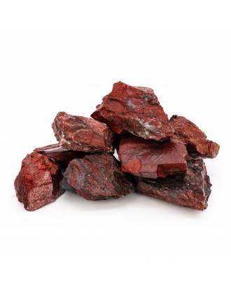Pierres de sauna SAUFLEX - Jaspe rouge, 15 kg, 10-15 cm, concassées PIERRES DE SAUNA