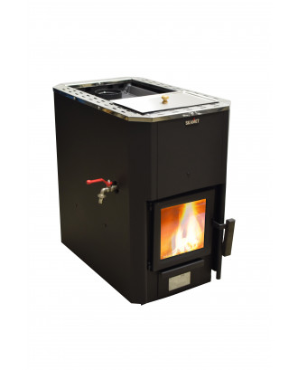 Poêle de sauna Skamet – P-11620 RV Chauffe-eau - façade, avec vitre POÊLES DE SAUNA À BOIS