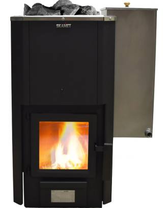 Poêle de sauna Skamet – P-11640 PRV, chauffe-eau – droit, avec vitre POÊLES DE SAUNA À BOIS