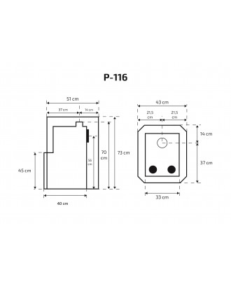 Chauffe-sauna – SKAMET P-116GL POÊLES DE SAUNA À BOIS