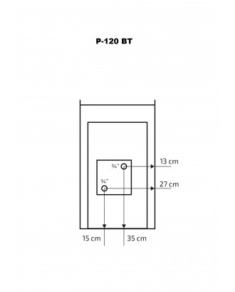 Chauffe-sauna – Chauffe-eau SKAMET P-120BTGL - retour POÊLES DE SAUNA À BOIS