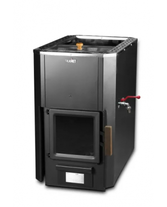 Poêle de sauna Skamet – P-12025 RV, chauffe-eau – Façade, avec vitre POÊLES DE SAUNA À BOIS