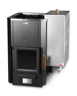 Poêle de sauna Skamet – P-12040 VRV, chauffe-eau - Gauche, avec vitre POÊLES DE SAUNA À BOIS