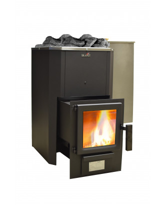 Poêle de sauna Skamet – P-21640 PRV, chauffe-eau – droit, avec vitre POÊLES DE SAUNA À BOIS