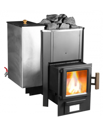 Poêle de sauna Skamet – P-22040 VRV, chauffe-eau, avec vitre POÊLES DE SAUNA À BOIS