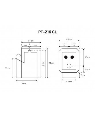Poêle de sauna Skamet – PT-216 GL, avec vitre POÊLES DE SAUNA À BOIS Poêle de sauna Skamet – PT-216 GL, avec vitre POÊLES DE SAUNA À BOIS